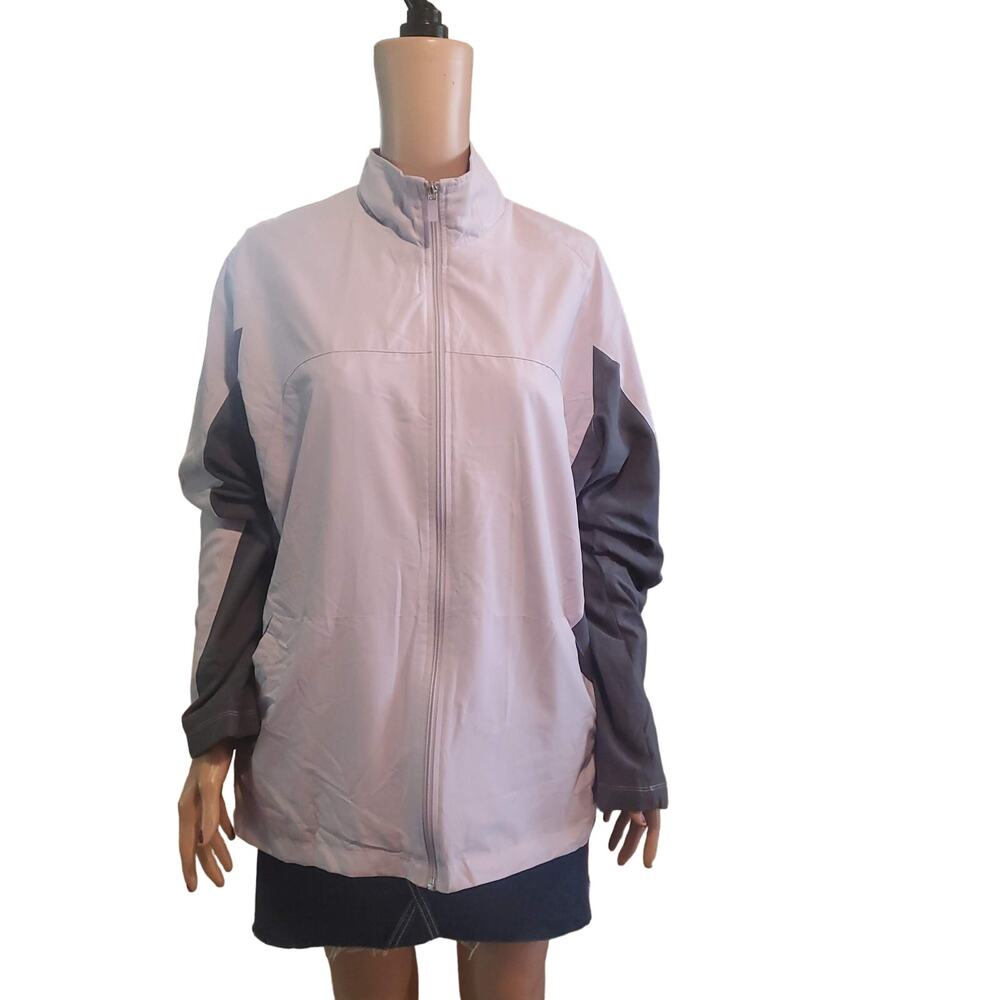 NIKE Vintage Size XL Lilac/Gray Windbreaker Full Zip Jacket RFC# NME 920220 KL4